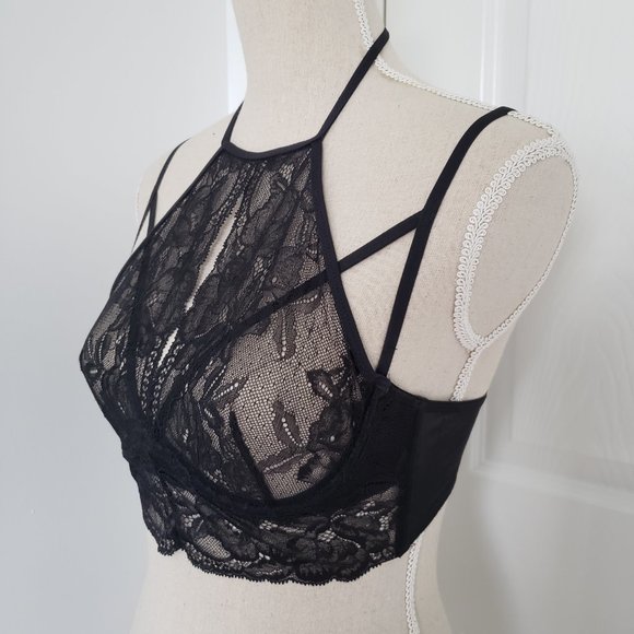 La Senza high neck unlined lace bra - Picture 4 of 5